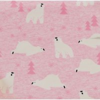 FBP195-P: Pink Polar Bear Mink Wrap